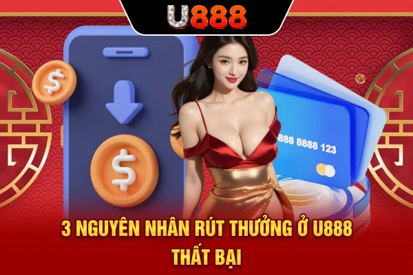 3 nguyên nhân rút thưởng ở U888 thất bại
